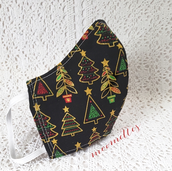 Face Mask Christmas Holiday Bling Handmade